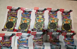 Pokemon Scarlet & Violet Obsidian Flames Coin Checklane Blister Pack - Lot Of 14 820650853319 - Image 4