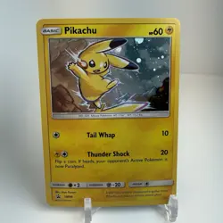 2017 Pokemon Sun & Moon Black Star Promo SM98 Pikachu Cosmos Holo NM - Image 1