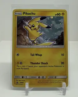 2017 Pokemon Sun & Moon Black Star Promo SM98 Pikachu Cosmos Holo NM - Image 2