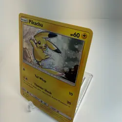 2017 Pokemon Sun & Moon Black Star Promo SM98 Pikachu Cosmos Holo NM - Image 5