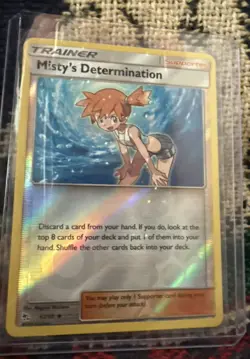 Pokemon TCG Misty's Determination 62/68 Hidden Fates reverse Holo Trainer 2019 - Image 2