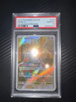Mimikyu 75/ SV Black Star Promos Holo Pokemon TCG PSA 10 - Image 1