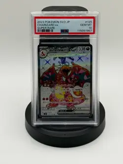 2023 POKEMON JAPANESE SV3-RULER OF THE BLACK FLAME #125 CHARIZARD ex SR - PSA 10 - Image 1