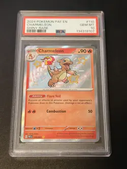 Pokemon PSA 10 Charmeleon – Shiny Rare – 110/091 – Paldean Fates Pokemon - Image 1