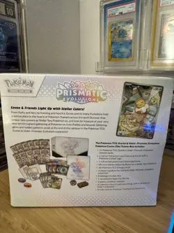 2025 Pokemon Prismatic Evolutions Pokemon Center Sealed ETB - with Acrylic - Image 4