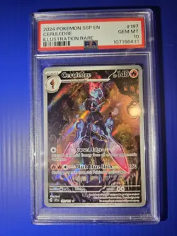 PSA 10 Gem Mint - Ceruledge 197/191 - Surging Sparks Illustration Rare Pokemon - Image 1