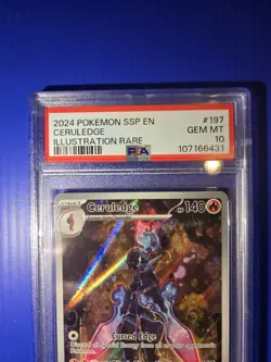 PSA 10 Gem Mint - Ceruledge 197/191 - Surging Sparks Illustration Rare Pokemon - Image 3