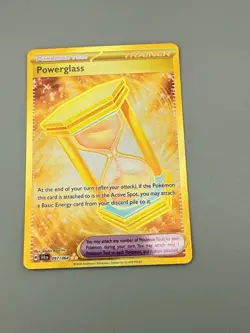 Pokemon Powerglass Hyper Rare Full Art Holo 097/064 SV: Shrouded Fable - Image 1