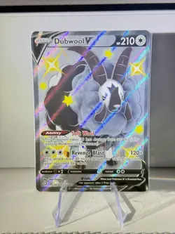 Dubwool V SV120/SV122 Full Art Shiny Holo Pokemon Shining Fates ENG NM - Image 1