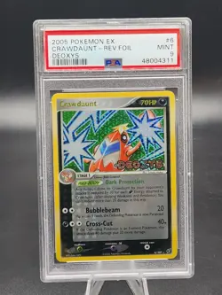 PSA 9 Mint Pokemon 2005 Ex Deoxys Crawdaunt Reverse Holo Foil Rare #6 - Image 1
