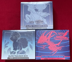 Pokemon Sealed ETB Lot of 3 Silver Tempest Chilling Reign Darkness Ablaze SWSH - Image 3