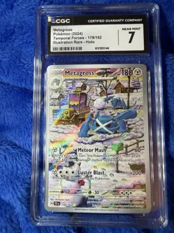 Metagross CGC 7 Illustration Rare Holo Temporal Forces 178/162 Pokemon TCG - Image 1