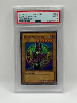 2010-17 Yugioh Dark Magician LOB-005 reprint PSA 9 MINT - Image 1