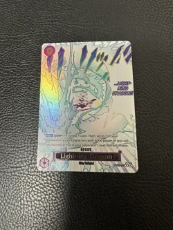 Lightning Dragon R OP15-077 Parallel Manga Kami's Island One Piece Card ENGLISH - Image 3