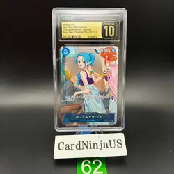 CGC 10 PRISTINE Nefeltari Vivi SR EB02-026 Promotion Pack Ex Vol. 3 ONE PIECE 62 - Image 1