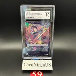 CGC 10 PRISTINE Tashigi ONE PIECE Japanese OP12-031 Championship L Promo 59 - Image 1
