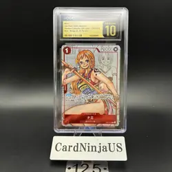 CGC 10 PRISTINE Nami Parallel OP01-016 R 25th Edition ONE PIECE Card Game 125 - Image 1