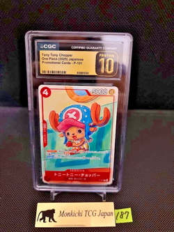 CGC Pristine 10 Tony Tony Chopper P-101 Japanese ONE PIECE McDonald's Promo '25⑨ - Image 1