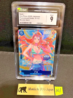 CGC MINT 9 Nami P-112 Promo Mini Tin Pack Set Vol.2 One Piece Asia Promo - Image 1