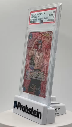 2025 One Piece JPN Red Manga Alternate Art #119 Portgas D. Ace PSA 10 GEM MINT - Image 2