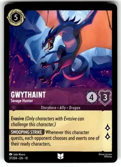 Gwythaint Savage Hunter 37/204 Whispers in the Well Disney Lorcana - Image 1