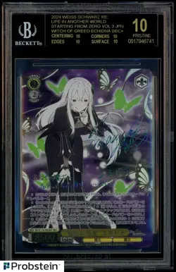 2024 Weiss Schwarz Life/Anthr Wrld JPN Witch of Greed Echinda BGS 10 BLACK LABEL - Image 1