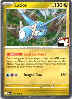 Latios - Uncommon Holo Prize Pack Series Cards 101/132 NM - Image 1