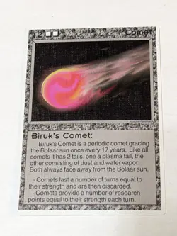 Biruk's Comet T2 Galactic Empires Card Game CCG 1994 Companion - Image 1
