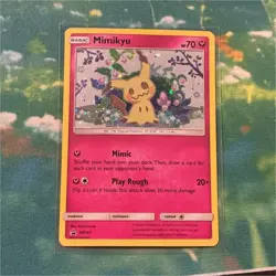 Pokemon TCG Mimikyu SM163 Promo Holo Basic Fairy Sun & Moon Promos Card - Image 1