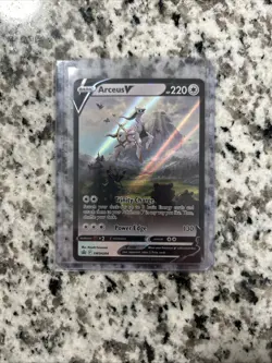 Pokemon TCG Arceus v SWSH204 Sword & Shield Promo Card Near Mint Condition - Image 1