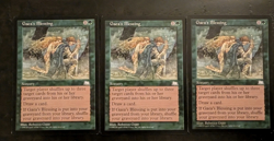MTG Gaea’s Blessing x3 – Weatherlight – Lot of 3 Vintage Magic Cards – LP - Image 1