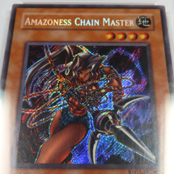 PSA NM 7 - 2008 YUGIOH Amazoness Chain Master Holo EN097 Retro Pack Card #53729L - Image 2