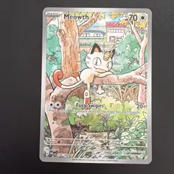 Meowth - 106/094 - Illustration Rare - Phantasmal Flames - Pokemon Card - NM/M - Image 1