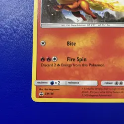 🔥 Flareon Charizard 27 Stamp #SM186 Rare LP | Battle Academy Pokemon Card - Image 3