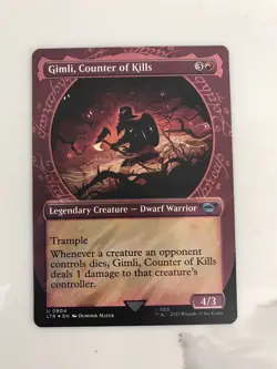 Gimli Counter of Kills Surge Foil Showcase MTG Magic Gathering Card NM Mint LTR - Image 1