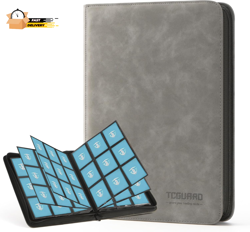 Trading Card Binder, 9 Side Loading Pocket Card Album Hold up to 540 Ca - Image 1