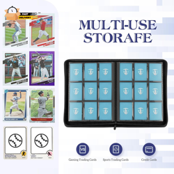 Trading Card Binder, 9 Side Loading Pocket Card Album Hold up to 540 Ca - Image 4