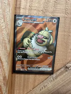 Pokemon TCG Slaking EX Full Art Ultra Rare Holo Card 227/191 Surging Sparks - Image 1