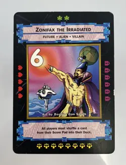 Vintage 1996 XXXenophile Zonifax Irradiated Collectible Card Game CCG Adult XXX - Image 1