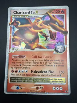 Charizard G LV.X DP45 Diamond and Pearl Holo Black Star Promo Pokemon Card - Image 1