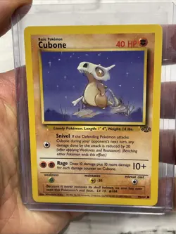 Cubone 50/64 Common Jungle Unlimited Card NM Near Mint Vintage Vtg TCG Pokemon - Image 1