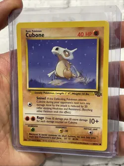 Cubone 50/64 Common Jungle Unlimited Card NM Near Mint Vintage Vtg TCG Pokemon - Image 2