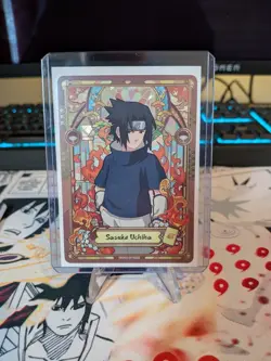 Sasuke Uchiha NRSA01-SP-002L5 Naruto Kayou Heavens Scroll English Card NM - Image 1