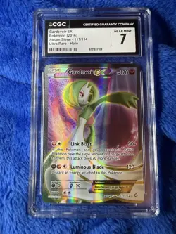 Gardevoir EX CGC 7 Ultra Rare Holo 2016 Steam Siege 111/114 Pokemon Card - Image 1