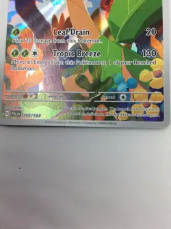 Pokemon Tropius 195/193 Sv02 Paldea Evolved Illustration Rare Holo Full Art Card - Image 5