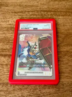 Gundam Card Game Gundam LR++ GD01-001 PSA 10. Read description! - Image 1