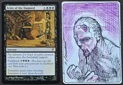 SKETCHED MtG Magic Pancoast _ Innistrad Artist Proof _ ARMY OF THE DAMNED _ Hole - Image 1