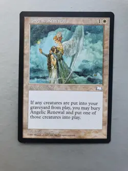 Angelic Renewal, MTG Weatherlight (1997) Common White Enchantment NM - Image 1