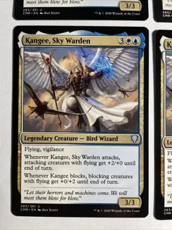 4x Mtg Commander Legends Kangee, Sky Warden NM/M Magic The Gathering - Image 2
