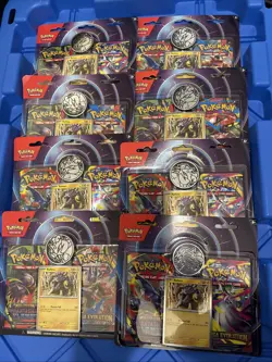 NEW Lot Of 8 Pokemon Mega Evolution & Phantasmal Flames 2-Pack Blister Sealed - Image 1